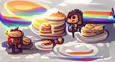 rainbows and sunshine and pancakes